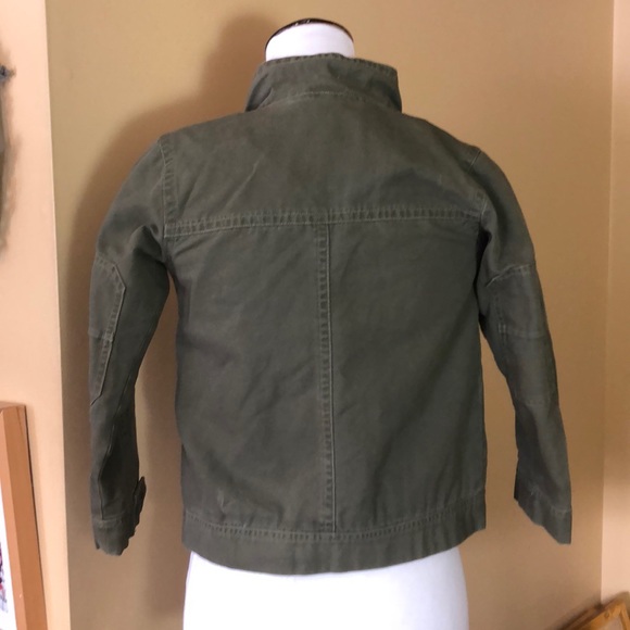 ❌sold❌ Vtg  LL Bean size L 6x/7 Cotton Army Jacket classic rugged preppy - Picture 5 of 13